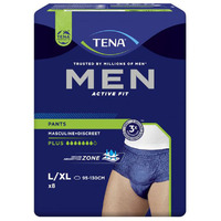 Tena Pants Men Active Fit Plus (8PK | L/XL)