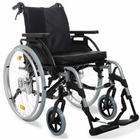Breezy BasiX2 SP Wheelchair with Drum Brakes (125kg) 2 Widths