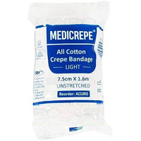Medicrepe Cotton Crepe Bandage Light (7.5cmx1.6m)
