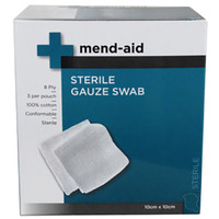 Mend-Aid Sterile Gauze Swab (3PK) - Multiple Sizes