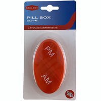 Daily Pill Box - 2 Section AM/PM