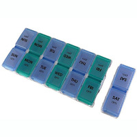Weekly Pill Organiser - 2 Sections Per Day - Small
