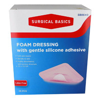 Foam Dressing with Gentle Silicone Adhesive - Multiple Sizes